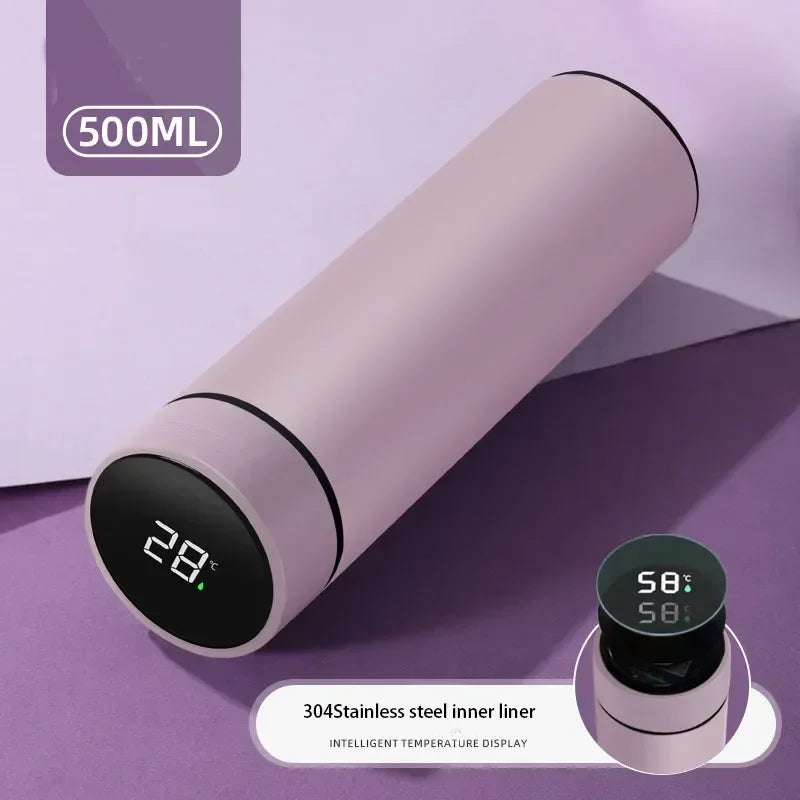 Garrafa Térmica Inox 500ml com Display de Temperatura