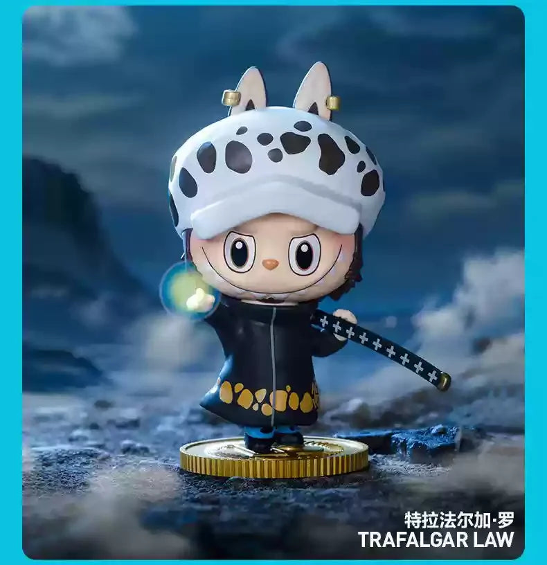 Mini Caixa Surpresa LABUBU × One Piece – Edição Especial Popmart