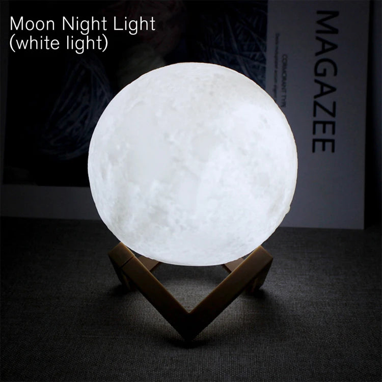 Luminária Lua LED – Luz Noturna Galaxy para Quarto Infantil ou Adulto