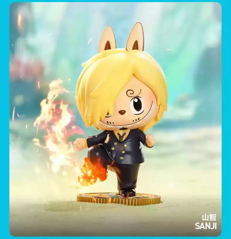 Mini Caixa Surpresa LABUBU × One Piece – Edição Especial Popmart
