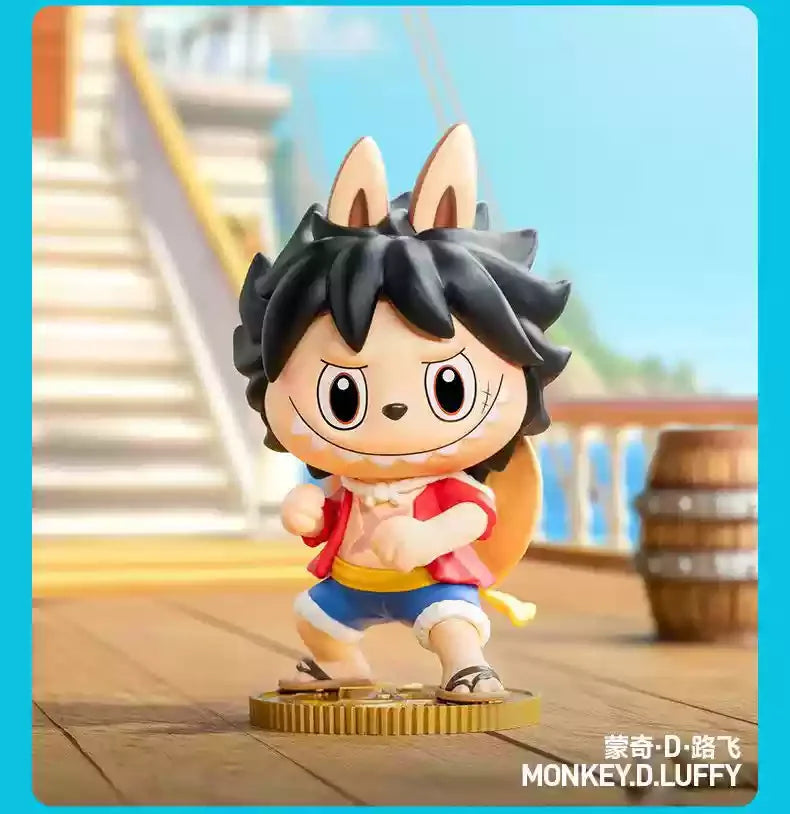 Mini Caixa Surpresa LABUBU × One Piece – Edição Especial Popmart