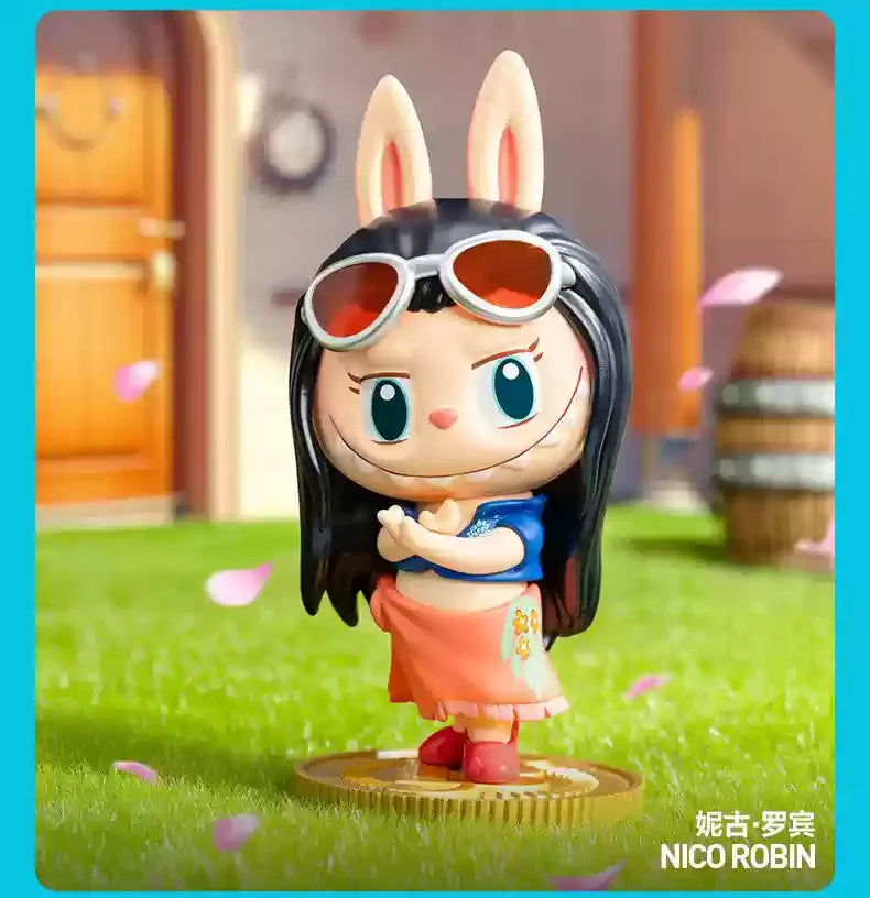 Mini Caixa Surpresa LABUBU × One Piece – Edição Especial Popmart