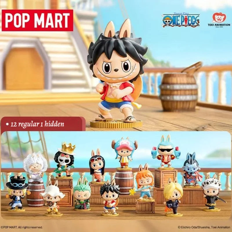 Mini Caixa Surpresa LABUBU × One Piece – Edição Especial Popmart
