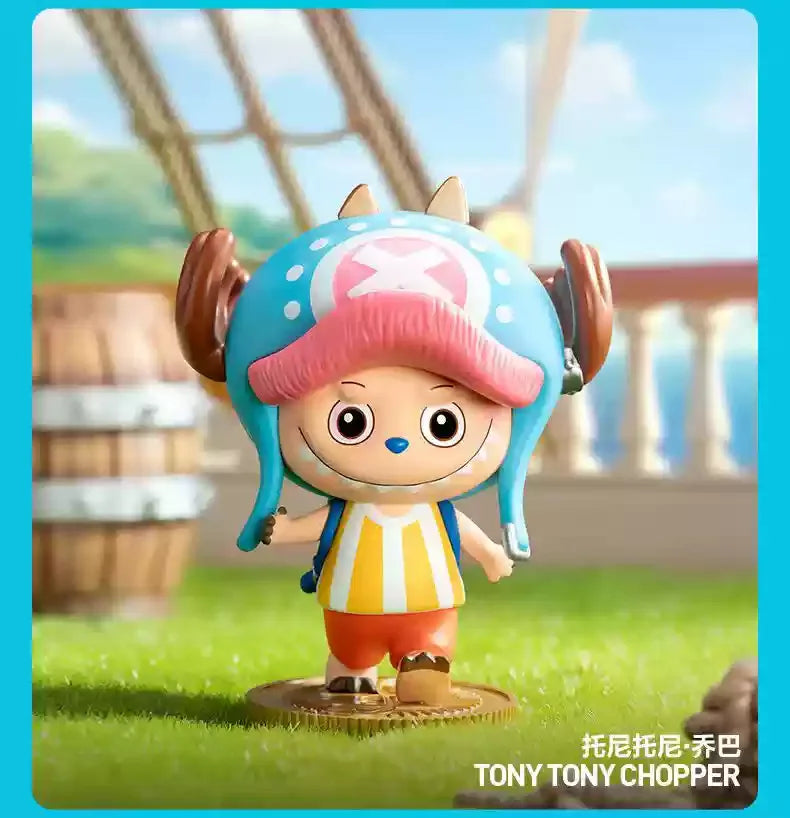 Mini Caixa Surpresa LABUBU × One Piece – Edição Especial Popmart