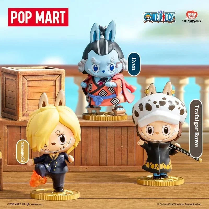 Mini Caixa Surpresa LABUBU × One Piece – Edição Especial Popmart